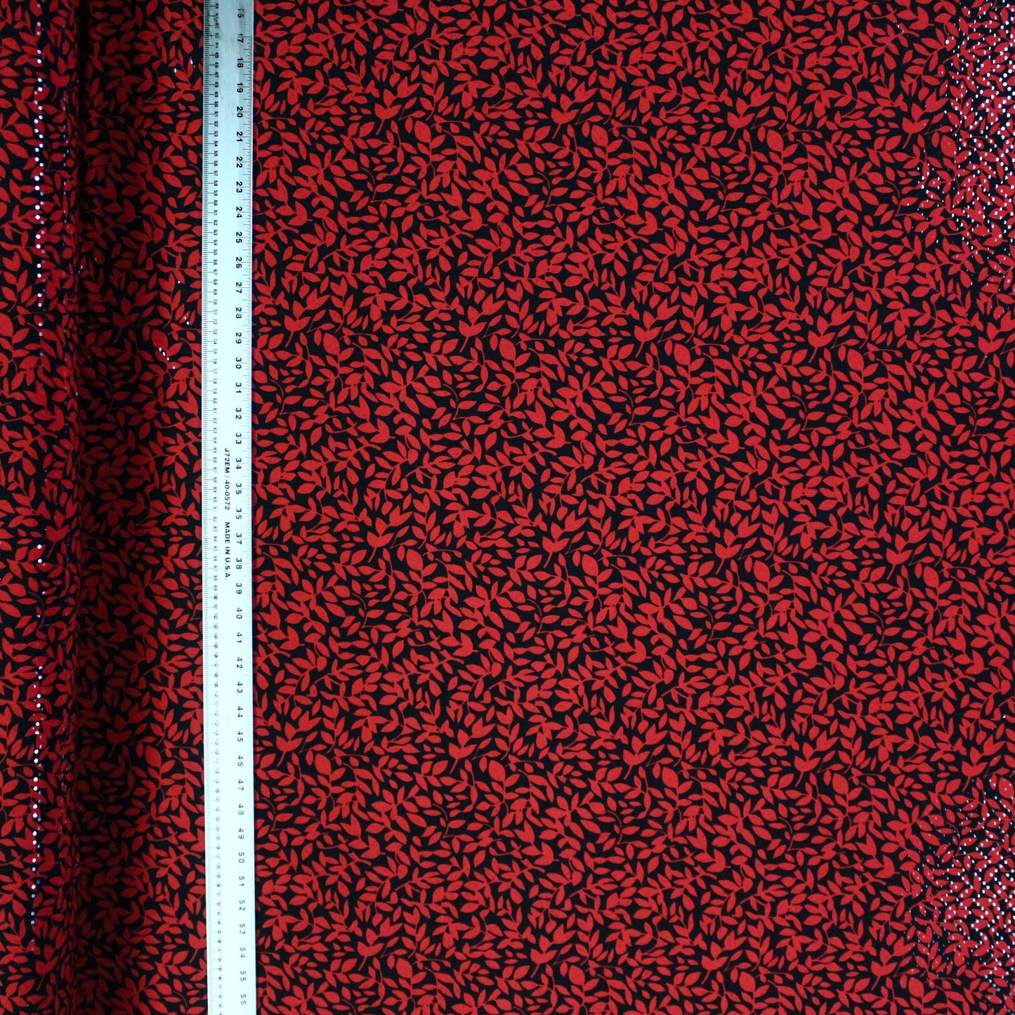 Red Leaves Clear Sequins