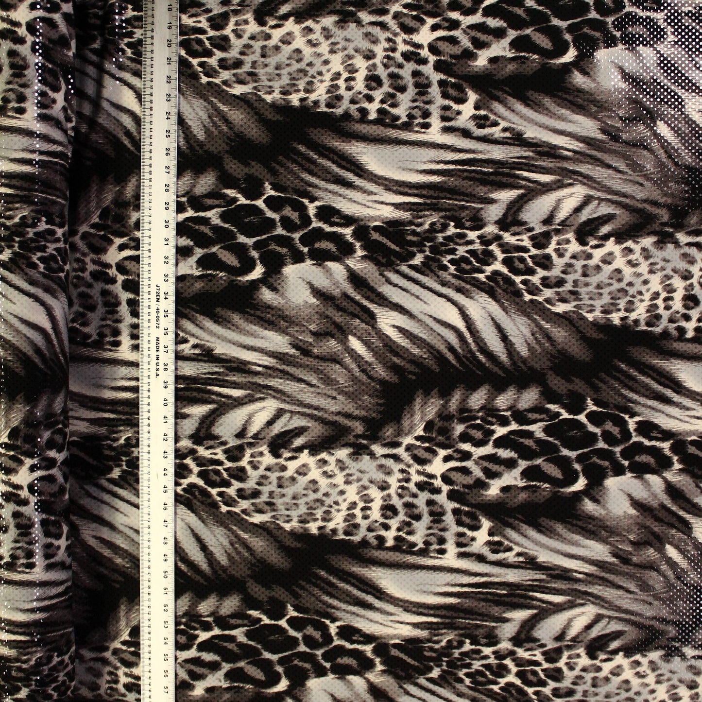 Abstract Leopard Print with Clear Sequins