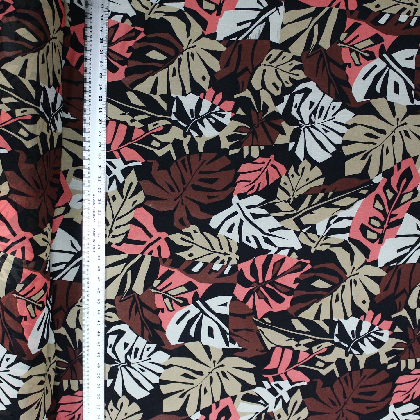Scattered Leaves Chiffon