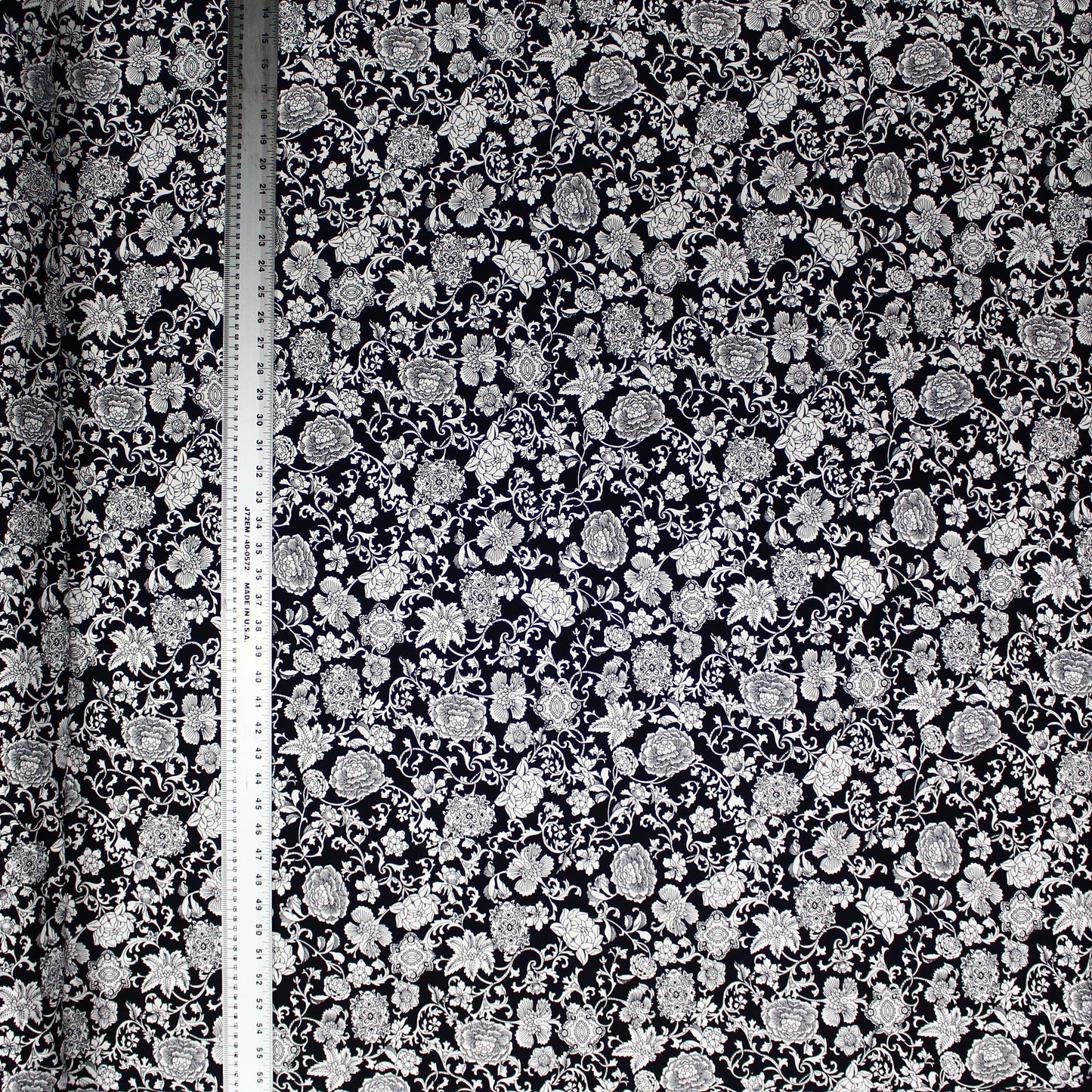 Black and White Floral Print