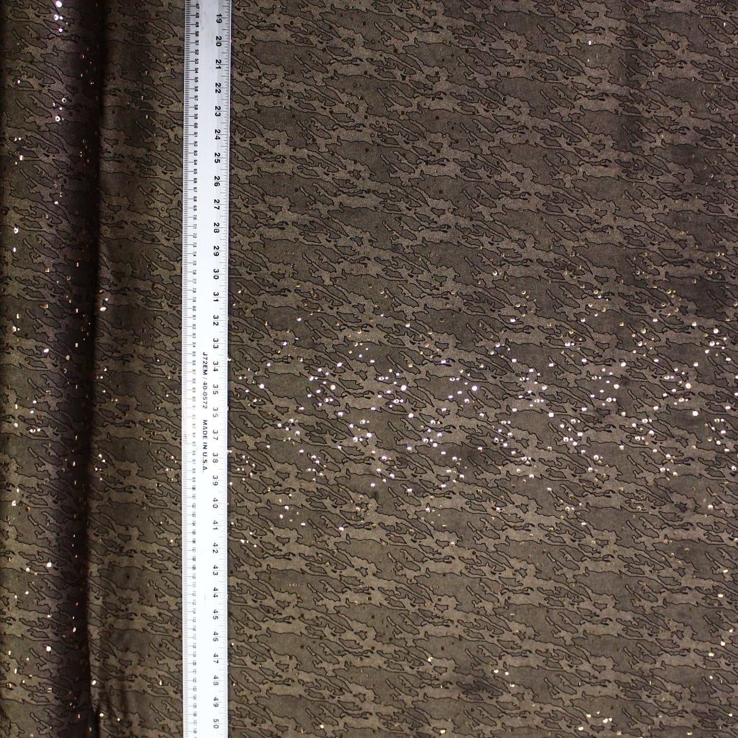 Printed Metallic ITY with Sequins