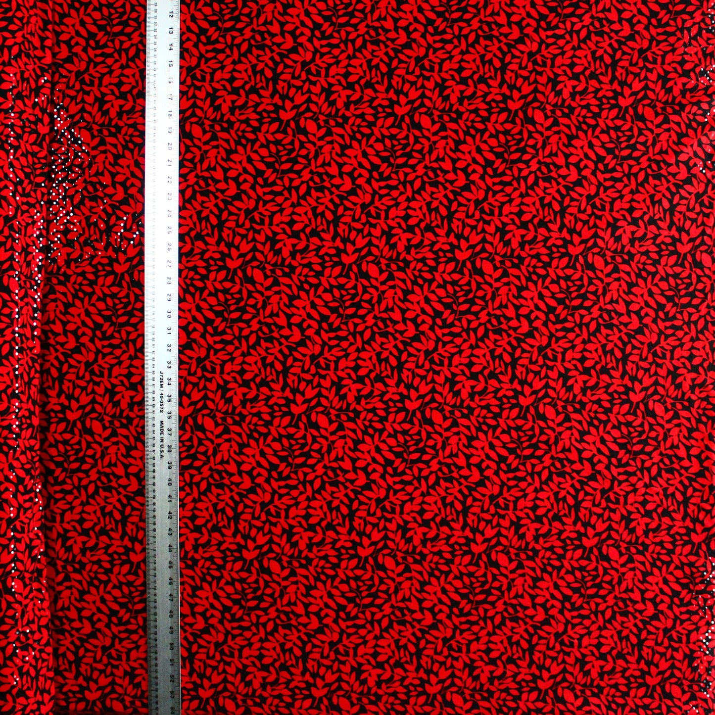 Red Leaves with Clear Dots