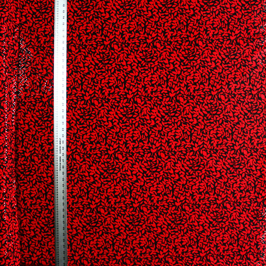 Red Leaves with Clear Dots