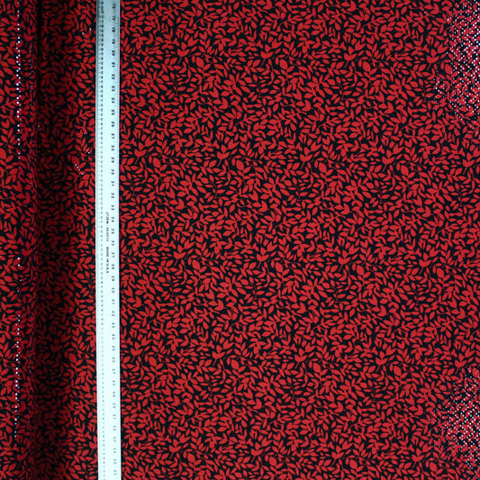 Red Leaves Clear Sequins