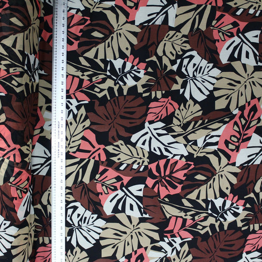 Scattered Leaves Chiffon