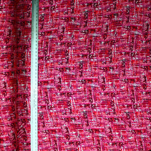 Pink Abstract with Paisley