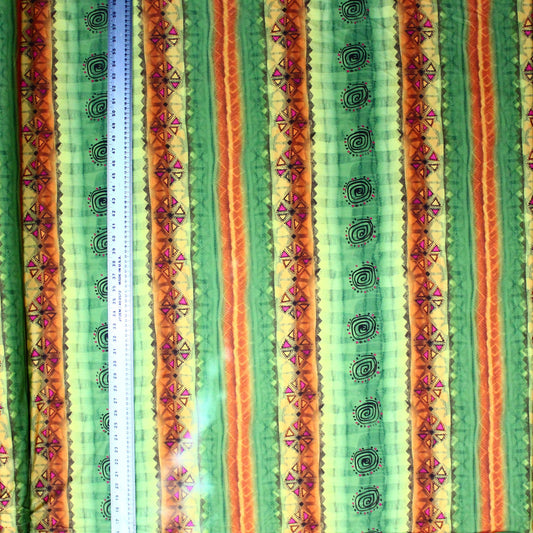 Scroll Stripe Green