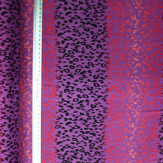 Cheeta Stripe Print Chiffon