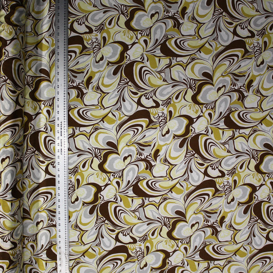 Floral Swirl Satin